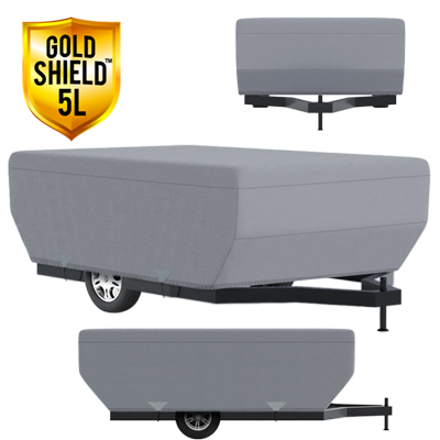 Gold Shield 5L - RV Cover for Folding Pop-Up Camper Trailer 16' To 18' Feet Long